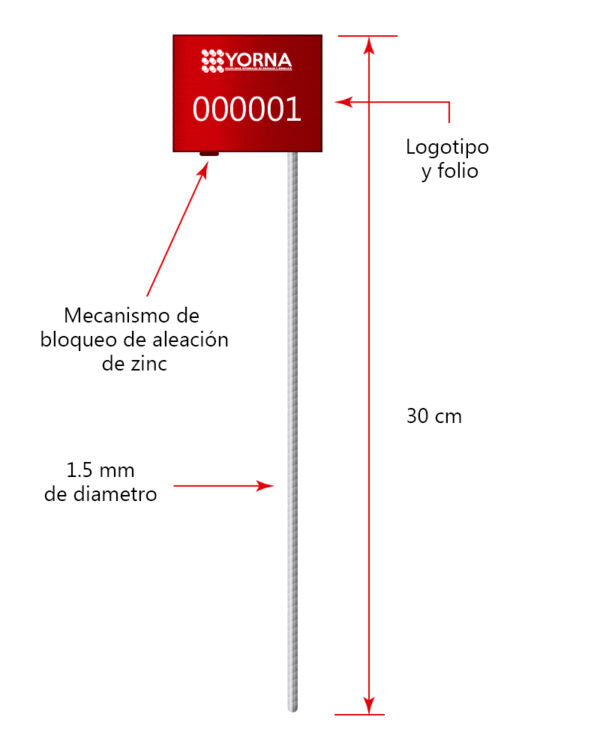 Sello CABLE R-2030 *Precio por 100 pzs