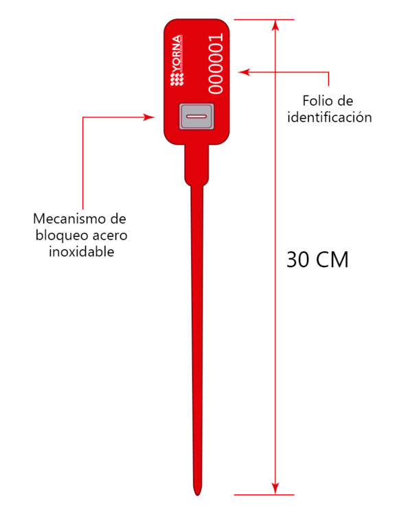 Sello VENOM Rojo 30cm *Precio por 100 pzs