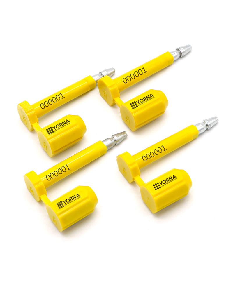 Sello BOLT Hexagonal Amarillo *Precio por 100 pzs
